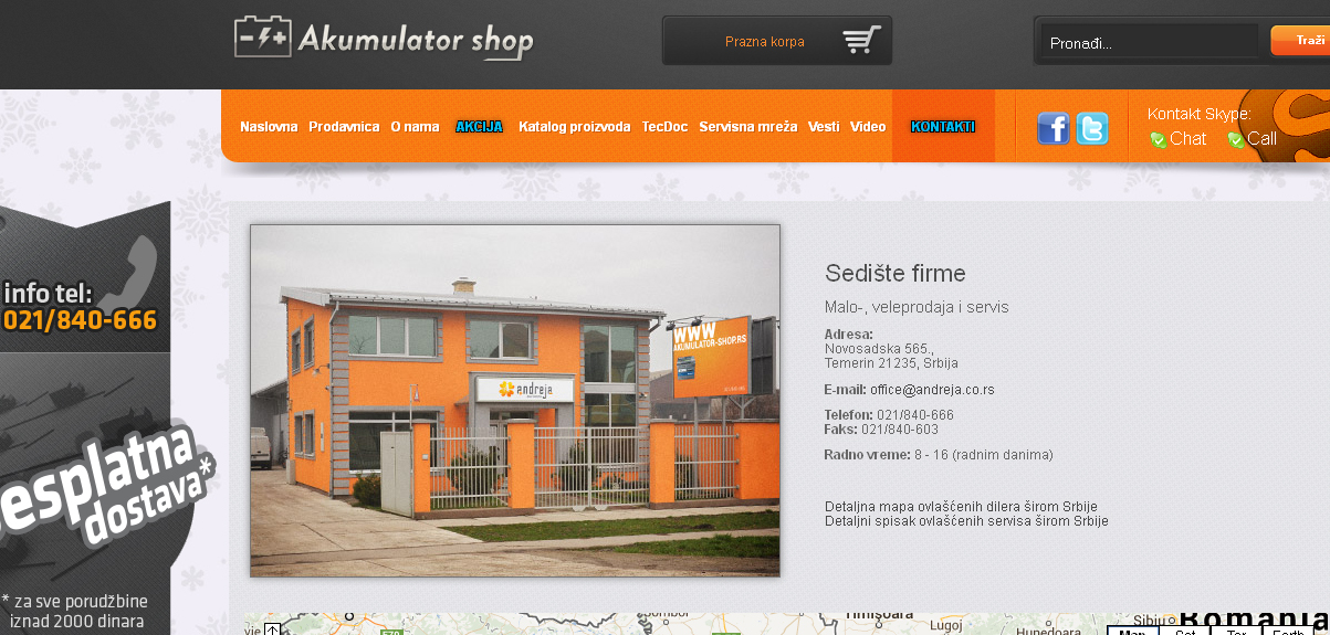 kontakt a shop